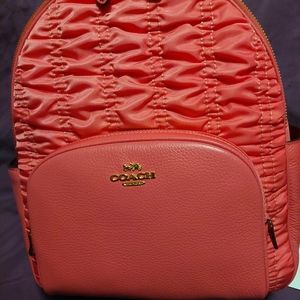 Coach confetti pink backpack-NWT